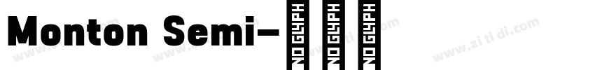 Monton Semi字体转换